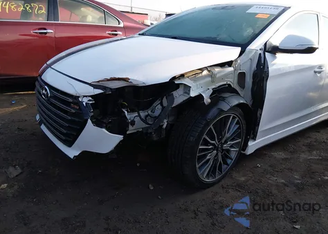 2018 Hyundai Elantra Sport from USA, damaged, VIN KMHD04LB7JU534799